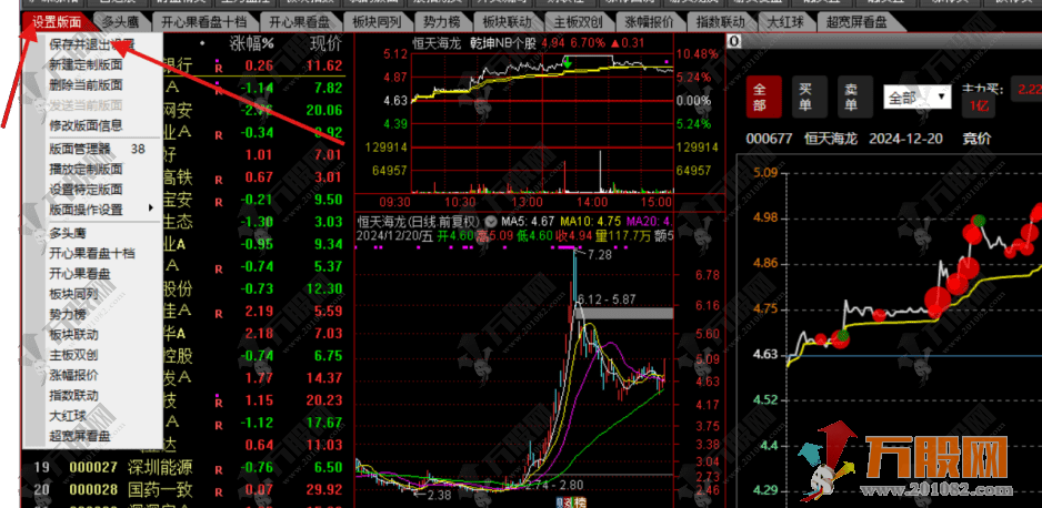 通达信【大红球稳定版】大单资金版面分时盯盘专用，资金动向实时掌控！